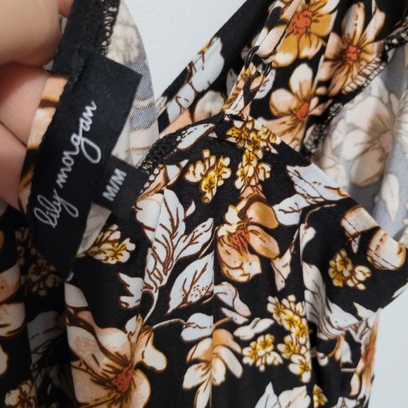 Lily Morgan Super Soft Floral Dress with Spaghetti Straps - Picture 3 of 10